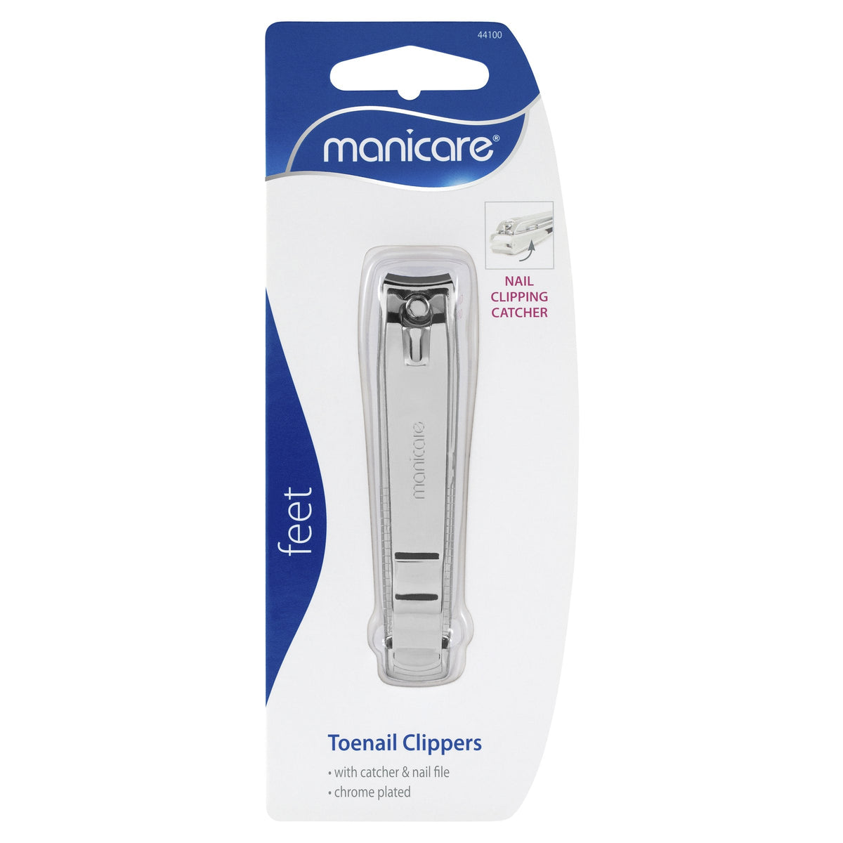 Manicare Toenail Clippers With Catcher & Nail File