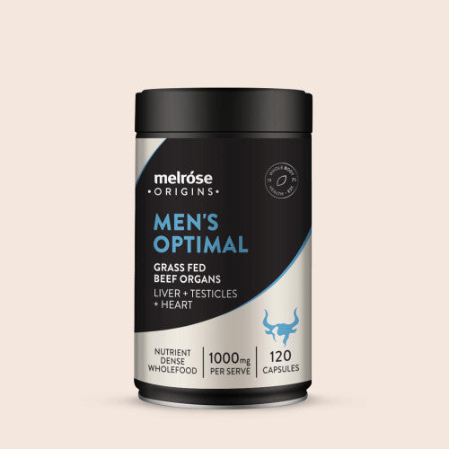 Melrose Men's Optimal Grass Fed Beef Organs 120 Capsules