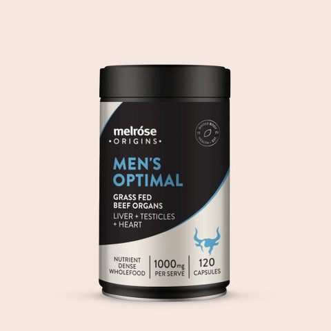 Melrose Men's Optimal Grass Fed Beef Organs 120 Capsules