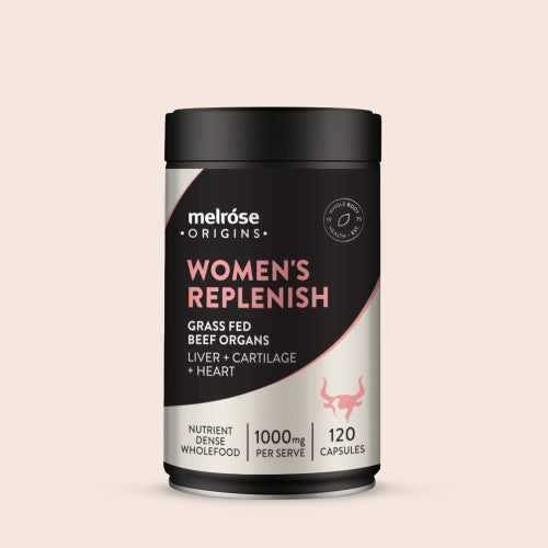 Melrose Women's Replenish Grass Fed Beef Organs 120 Capsules