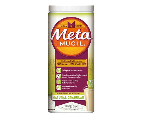 Metamucil Fibre Supplement Natural Granular 504g 72 Doses