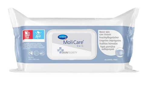 Hartmann  MoliCare Skin Moist Skin Care Tissues 50 Pack