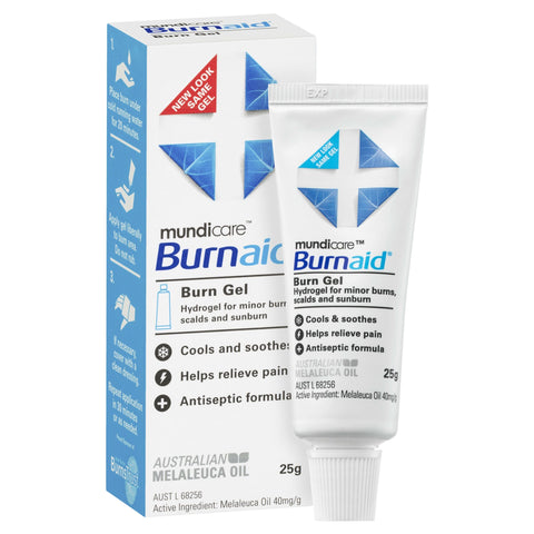 Mundicare Burnaid Burn Gel 25G