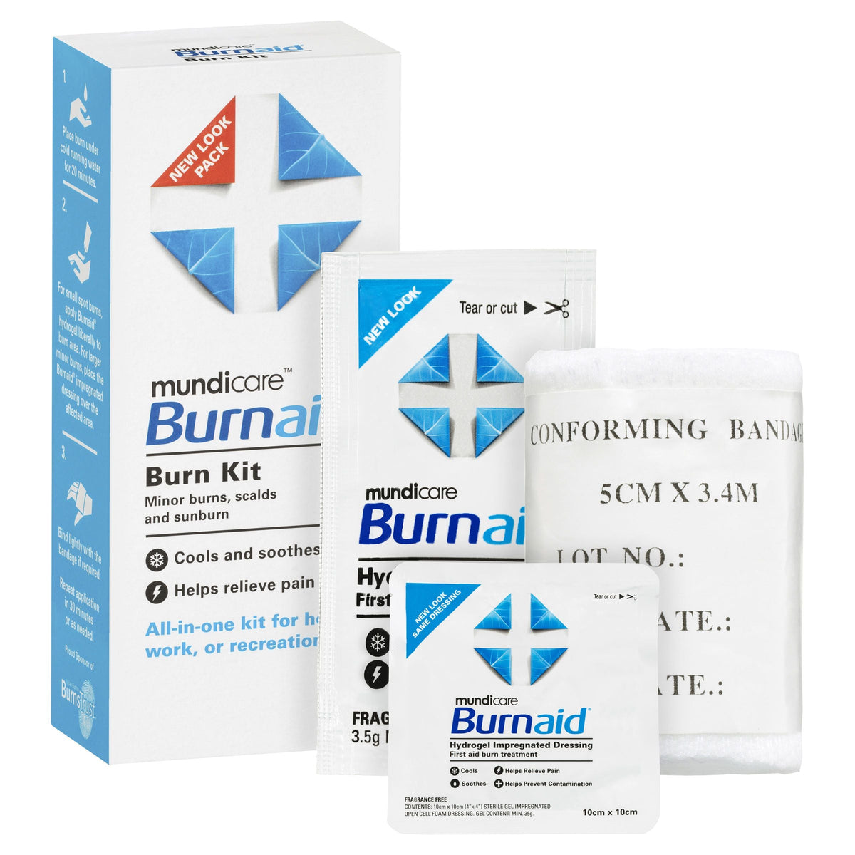 Mundicare Burnaid Burn Kit