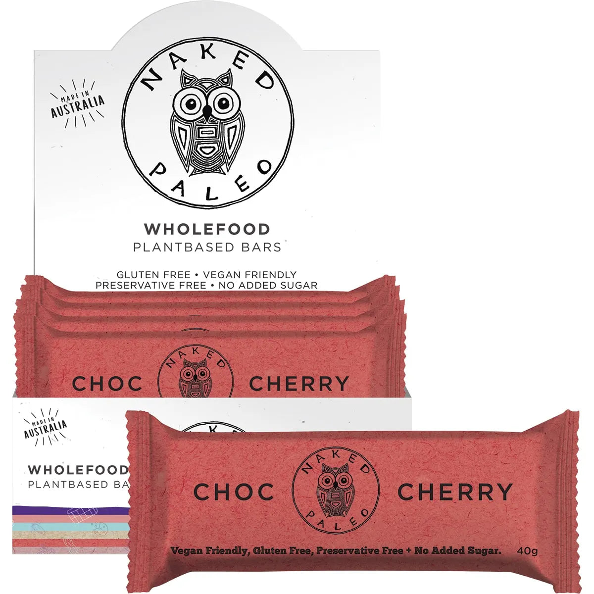 NAKED PALEO Paleo Bars Choc Cherry 15x40g