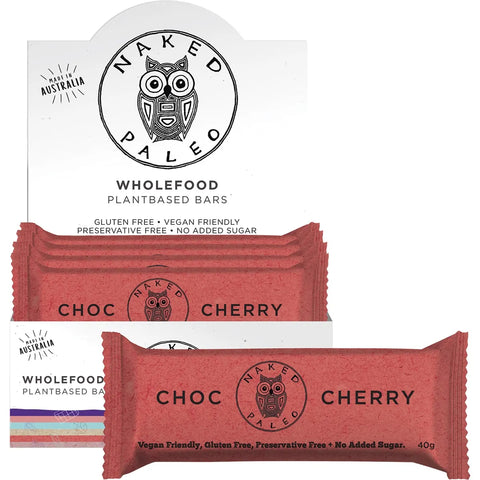 NAKED PALEO Paleo Bars Choc Cherry 15x40g