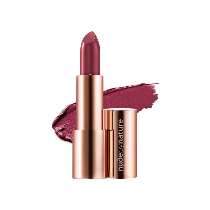 Nude By Nature Moisture Shine Lipstick 07 Deep Plum