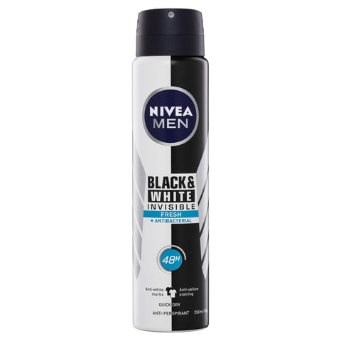 Nivea Invisible For Black & White Fresh Deodorant 250mL