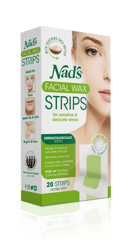 Nad's Hair Removal Facial Wax 20 Strips