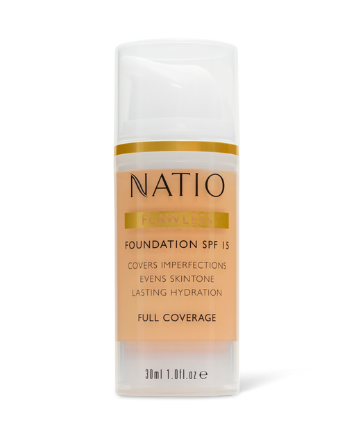 Natio Flawless Foundation SPF15 - Light Honey