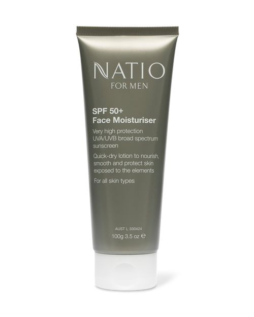 Natio Men SPF50+ Face Moisturiser 100g