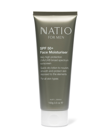 Natio Men SPF50+ Face Moisturiser 100g