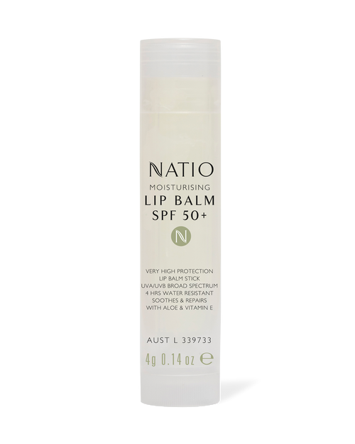 Natio Moisturising Lip Balm SPF50+ 4g