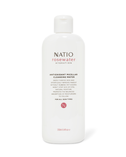 Natio Rosewater Hydration Antioxidant Micellar Cleansing Water 250ml