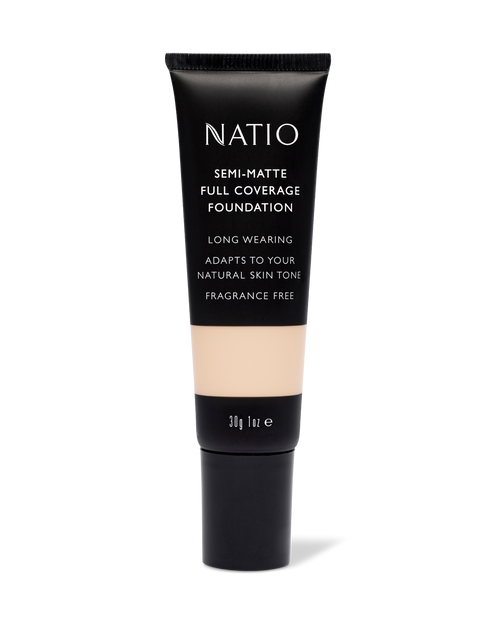 Natio Semi-Matte Full Coverage Foundation - Shell