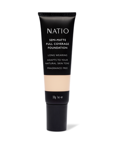 Natio Semi-Matte Full Coverage Foundation - Shell