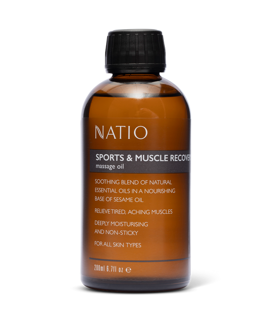 Natio Sports & Muscle Recovery Massage Oil 200ml