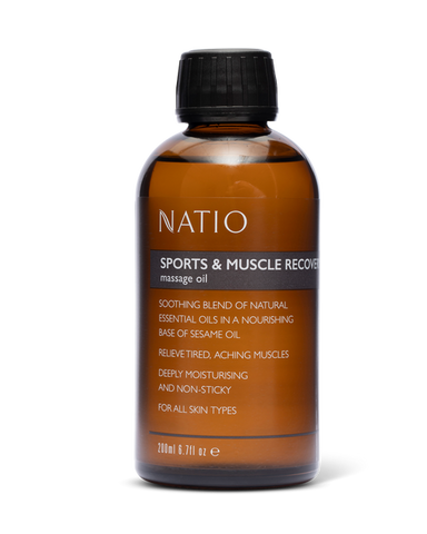 Natio Sports & Muscle Recovery Massage Oil 200ml