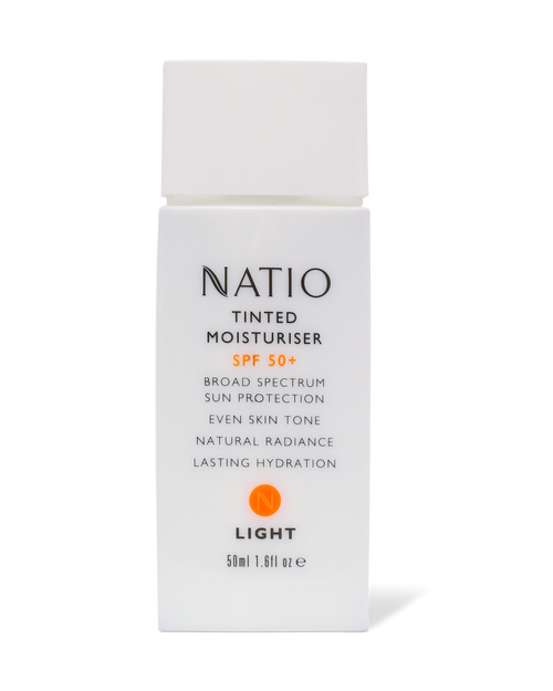 Natio Tinted Moisturiser SPF50+ 50ml Light