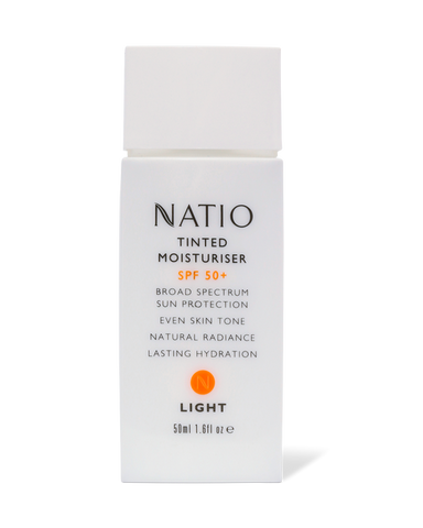 Natio Tinted Moisturiser SPF50+ 50ml Light