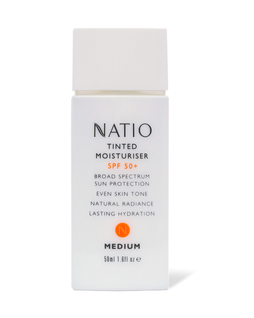 Natio Tinted Moisturiser SPF50+ 50ml Medium