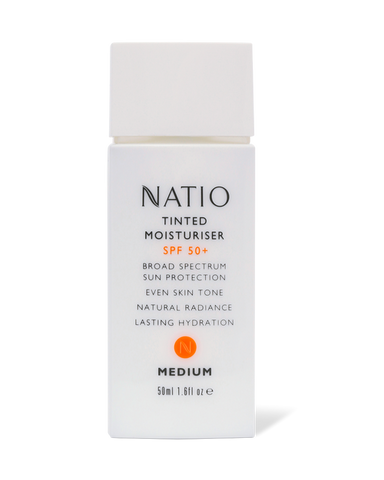 Natio Tinted Moisturiser SPF50+ 50ml Medium