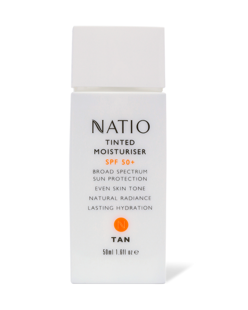 Natio Tinted Moisturiser SPF50+ 50ml Tan