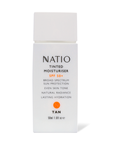 Natio Tinted Moisturiser SPF50+ 50ml Tan