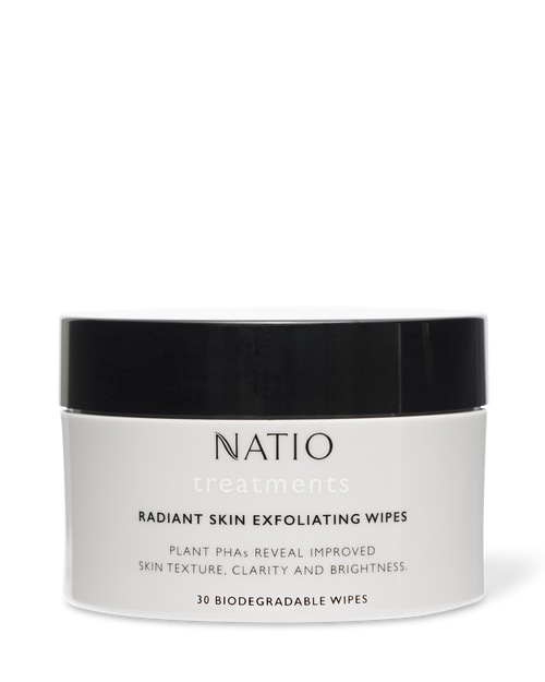 Natio Treatments Radiant Skin Exfoliating Wipes 30 Pack