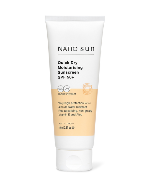 Natio Quick Dry Moisturising Sunscreen SPF 50+ 100ml
