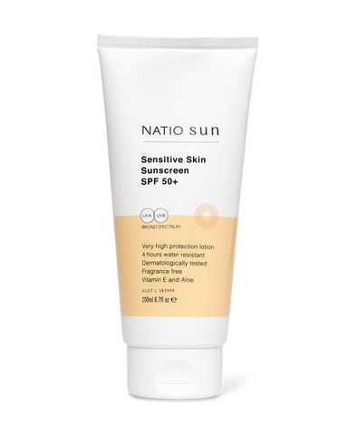 Natio Sensitive Skin Sunscreen SPF 50+ 200ml
