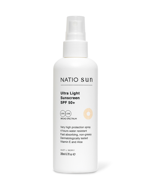 Natio Ultra Light Sunscreen SPF 50+ 200ml