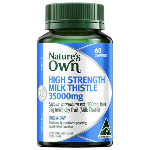Nature’s Own High Strength Milk Thistle 35000mg 60 Capsules