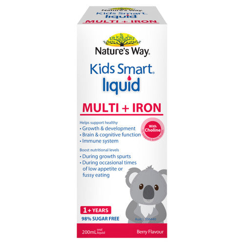Nature's Way Kids Smart Multi + Iron Liquid 200ml