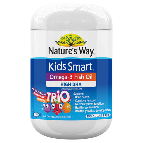 Nature's Way Kids Smart Omega-3 Fish Oil Trio 180c