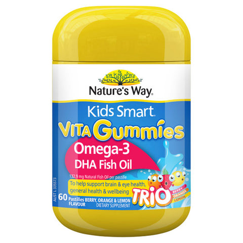 Nature's Way Kids Smart Vita Gummies Omega-3 DHA Fish Oil 60c
