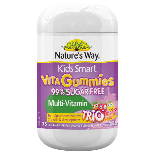 Nature's Way Vita Gummies 99% Sugar Free Multi-Vitamin Trio (75 Pastilles)