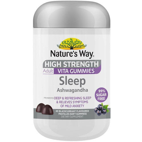 Natures Way Adult Vita Gummies Sugar Free High Strength Sleep 40 Gummies
