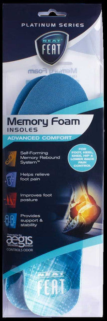Neat Feat Advanced Memory Foam Insoles Mens
