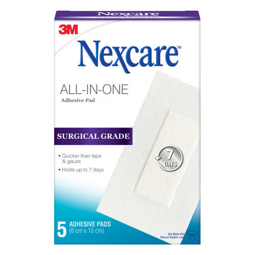 Nexcare All-In-One Adhesive Pad 5 Pack