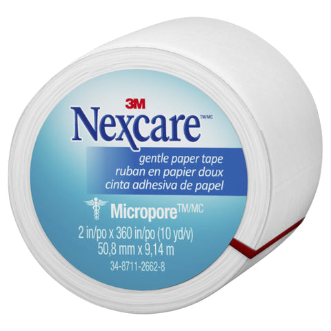 Nexcare Micropore Gentle Paper Tape White 50mm x 9.14M