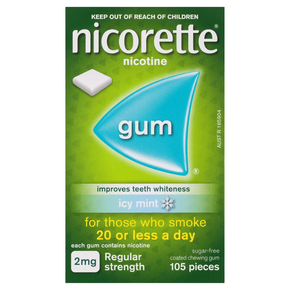 Nicorette Gum 2mg Mint 105