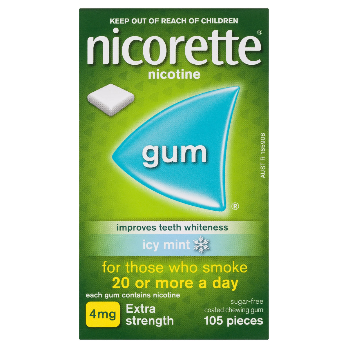 Nicorette Gum 4mg Mint 105