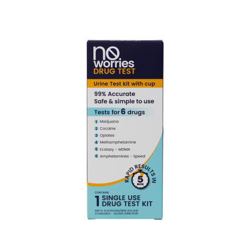 No Worries Saliva Test For 6 Street Drugs