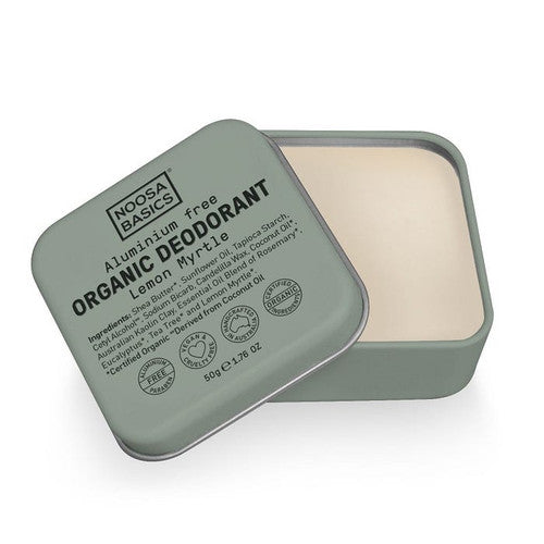 Noosa Basics Organic Deodorant Tin Lemon Myrtle 50g