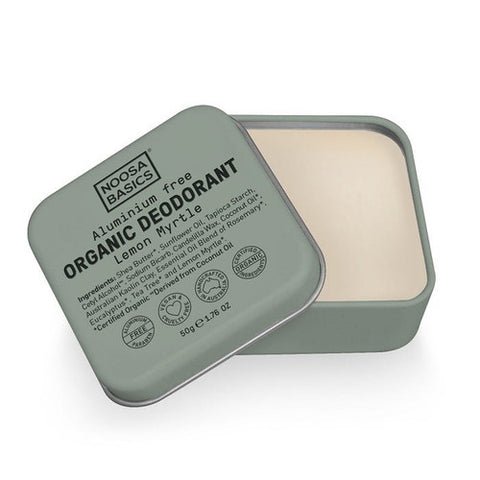 Noosa Basics Organic Deodorant Tin Lemon Myrtle 50g