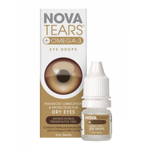 Novatears + Omega3 Eye Drops 3mL