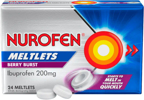 Nurofen Meltlets Berry Burst 200mg 24 Pack