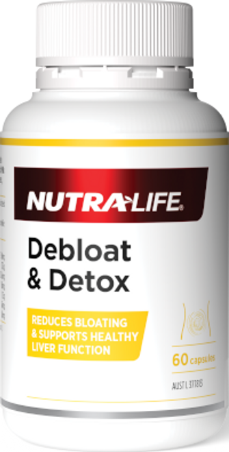 Nutra-Life Debloat & Detox 60 Capsules