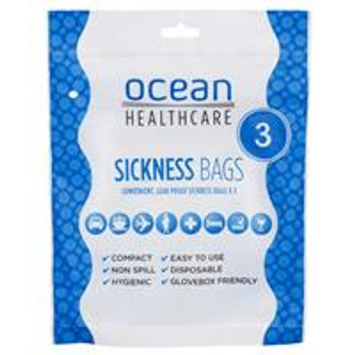 Ocean Care Sickness Bags 3 Pack